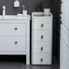 【CL】26Q3#6606 6607 Multi-layer bedside table storage, white four-layer drawer cabinet, simple home organizing cabinet, storage cabinet, bedroom wardrobe storage box full image
